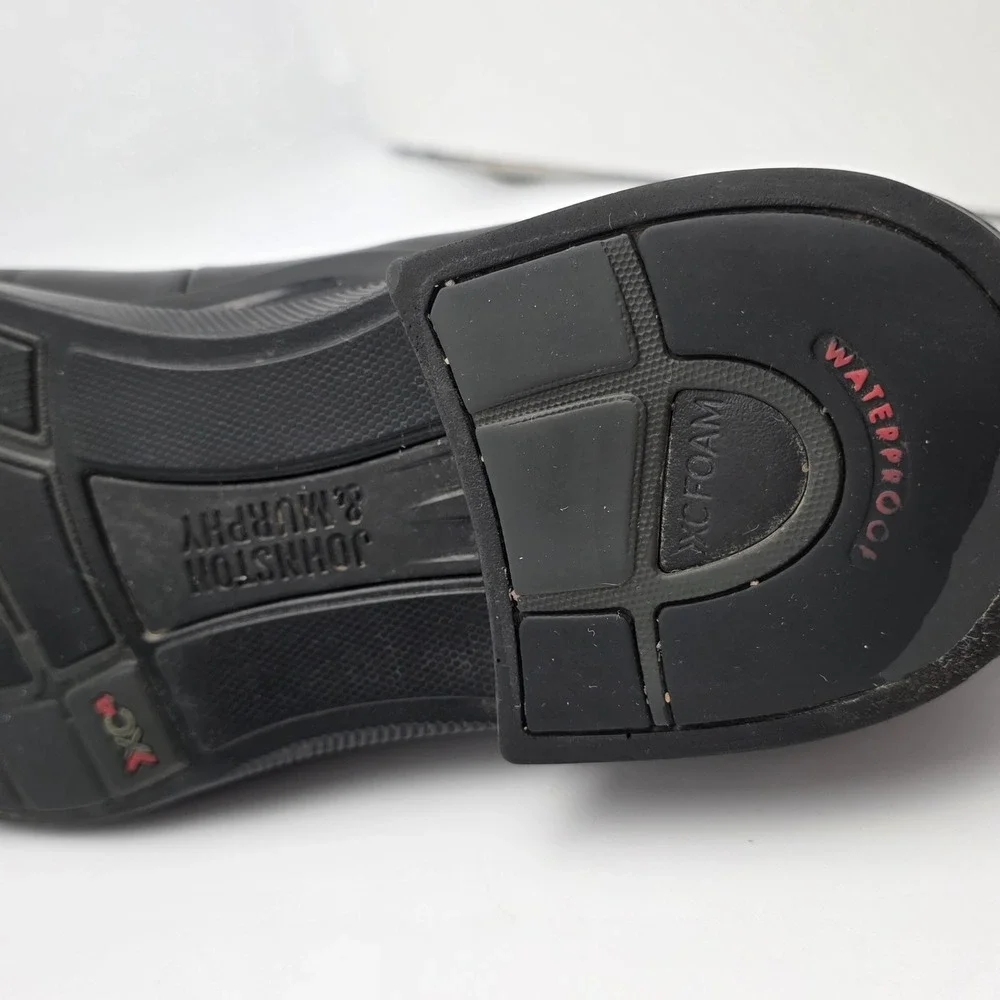 Johnston & Murphy Penny Loafer Men 11.5 Dual Width Black Waterproof Leather Shoe